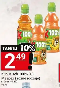 Hitpol Kubuś sok 100% Maspex oferta