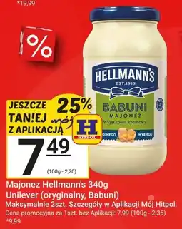 Hitpol Majonez Hellmann's Babuni oferta