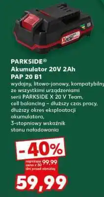 Kaufland PARKSIDE Akumulator 20V 2Ah PAP 20 B1 oferta