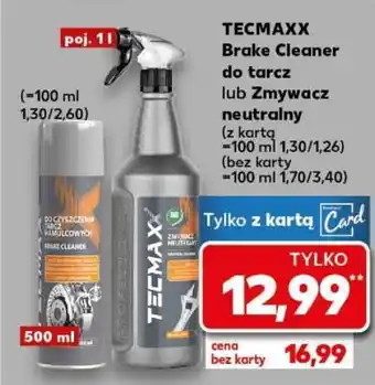 Kaufland TECMAXX Brake Cleaner do tarcz lub Zmywacz neutralny oferta