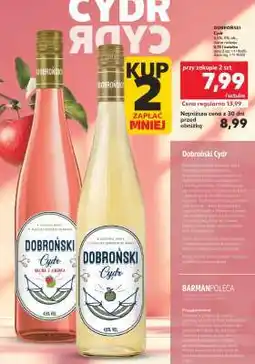 Kaufland DOBROŃSKI Cydr oferta