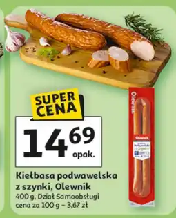 Auchan Kiełbasa podwawelska z szynki Olewnik oferta