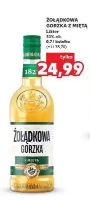 Kaufland ŻOŁĄDKOWA GORZKA Z MIĘTĄ oferta