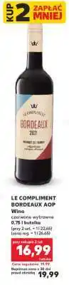 Kaufland LE COMPLIMENT BORDEAUX AOP Wino oferta
