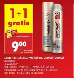 Biedronka Lakier do włosów Wellaflex, 250 ml/300 ml oferta