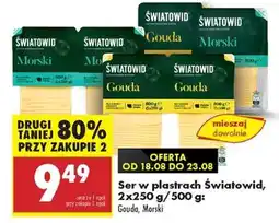 Biedronka Ser w plastrach Światowid, 2x250 g/500 g oferta