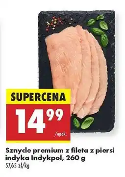 Biedronka Sznycle premium z fileta z piersi indyka Indykpol, 260 g oferta