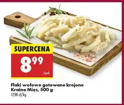 Biedronka Flaki wołowe gotowane krojone Kraina Mies 500 g oferta