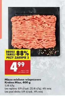 Biedronka Mięso mielone wieprzowe Kraina Mięs, 400 g oferta