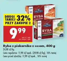 Biedronka Ryba z piekarnika z sosem, 400 g oferta