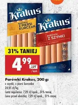 Biedronka Parówki Krakus, 200 g oferta