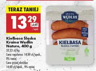 Biedronka Kiełbasa Śląska Kraina Wędlin Nature, 400 g oferta