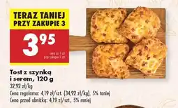 Biedronka Tost z szynką i serem , 120 g oferta
