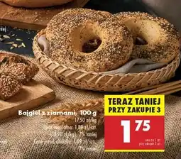 Biedronka Bajgiel z ziarnami, 100 g oferta