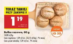 Biedronka Bułka razowa 80 g oferta
