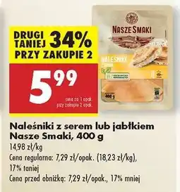 Biedronka Naleśniki z serem lub jabłkiem Nasze Smaki, 400 g oferta