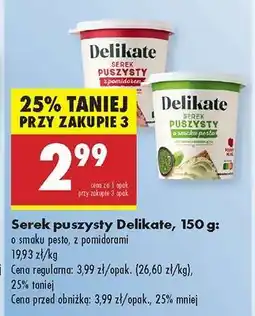 Biedronka Serek puszysty Delikate, 150 g oferta