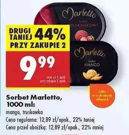 Biedronka Sorbet Marletto, 1000 ml oferta