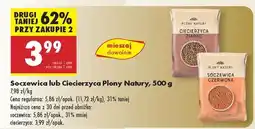 Biedronka Soczewica lub Ciecierzyca Plony Natury, 500 g oferta