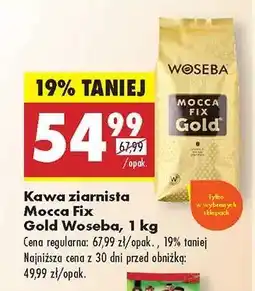 Biedronka Kawa ziarnista MOCCA FIX GOLD WOSEBA 1 kg oferta
