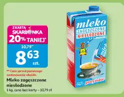 Auchan Mleko zagęszczone niesłodzone Auchan oferta