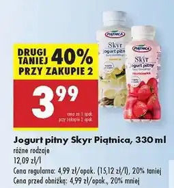Biedronka Jogurt pitny Skyr Piątnica, 330 ml oferta