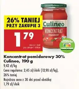 Biedronka Koncentrat pomidorowy 30% Culineo, 190 g oferta