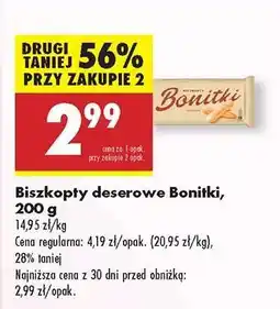 Biedronka Biszkopty deserowe Bonitki, 200 g oferta