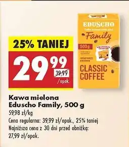 Biedronka Kawa mielona Eduscho Family, 500 g oferta
