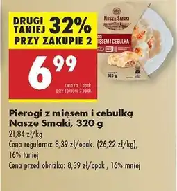 Biedronka Pierogi z mięsem i cebulką Nasze Smaki 320 g oferta
