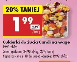 Biedronka Cukierki do żucia Candi na wagę oferta
