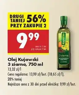 Biedronka Olej Kujawski 3 ziarna, 750 ml oferta