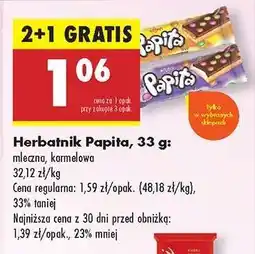 Biedronka Herbatnik Papita, 33 g oferta