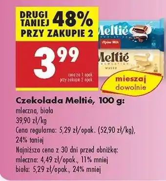 Biedronka Czekolada Meltie, 100 g oferta