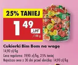 Biedronka Cukierki Bim Bom na wage oferta