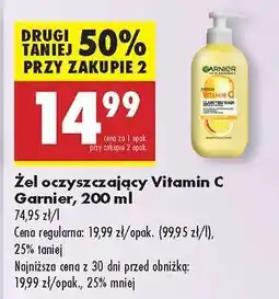 Biedronka Żel oczyszczający Vitamin C Garnier, 200 ml oferta