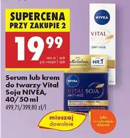 Biedronka Serum lub krem do twarzy Vital Soja NIVEA, 40/50 ml oferta