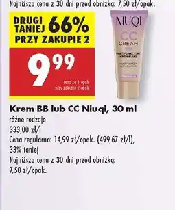 Biedronka Krem BB lub CC Niuqi, 30 ml oferta