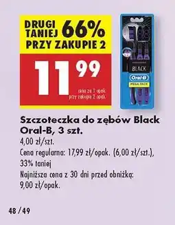 Biedronka Szczoteczka do zębów Black Oral - B , 3 szt oferta