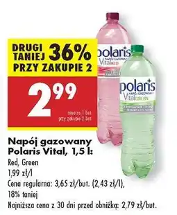 Biedronka Napój gazowany Polaris Vital, 1,5 l oferta