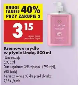 Biedronka Kremowe mydło w płynie Linda, 500 ml oferta