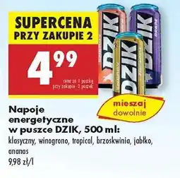 Biedronka Napoję energetyczne w puszce DZIK, 500 ml oferta