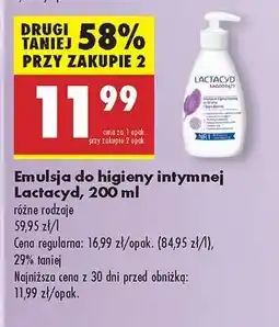 Biedronka Emulsja do higieny intymnej Lactacyd 200 ml oferta
