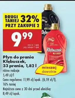 Biedronka Płyn do prania Kłębuszek, 33 prania, 1,82 l oferta