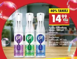 Biedronka Spray Cif Infinite Clean, 280 ml oferta