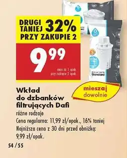 Biedronka Wkład do dzbanków filtrujących Dafi oferta