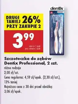 Biedronka Szczoteczka do zębów Dentix Professional, 2 szt oferta