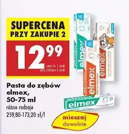 Biedronka Pasta do zębów elmex, 50/75 ml oferta