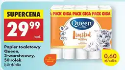 Biedronka Papier toaletowy Queen, 3-warstwowy, 50 rolek oferta