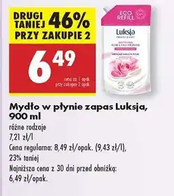 Biedronka Mydło w płynie zapas Luksja 900 ml oferta
